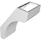 Ekena Millwork 5 1/2-in. W x 10-in. D x 14-in. H Legacy Architectural Grade PVC Knee Brace BRCP055X10X14LEC - alternate 6